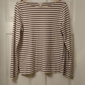 J. Crew striped long sleeve tee shirt